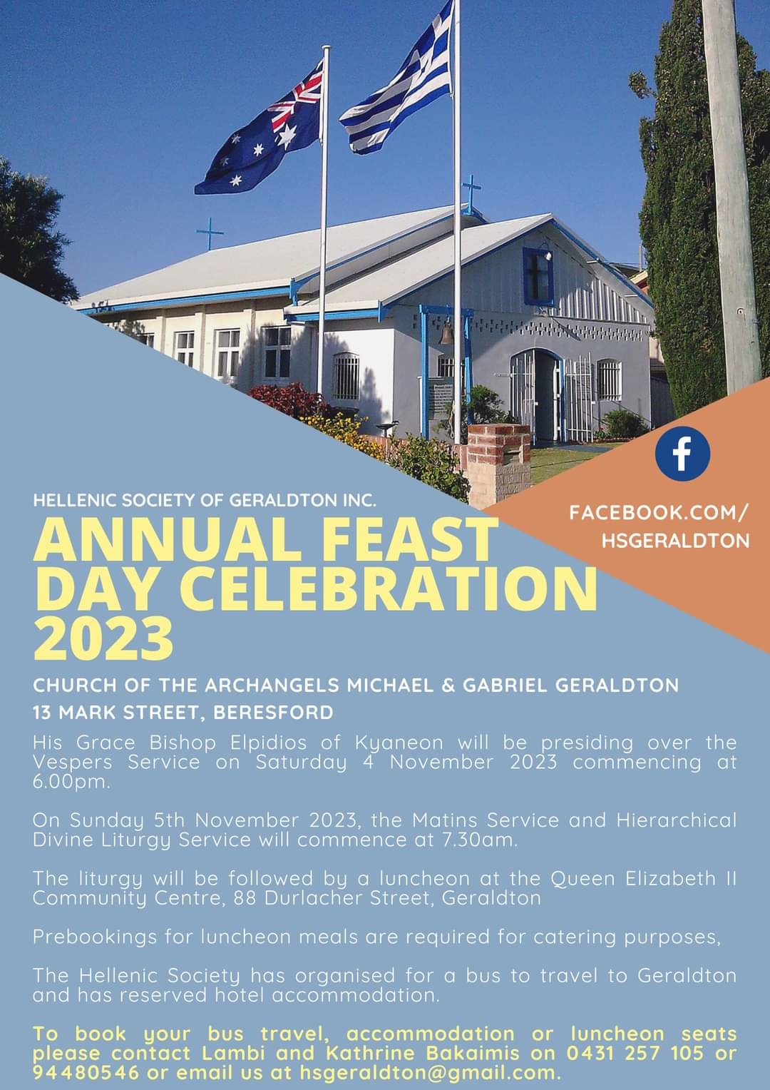 Hellenic Society of Geraldton - Feast Day 2023